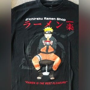 Black Ichiraku Ramen Shop Graphic T-Shirt by Naturo